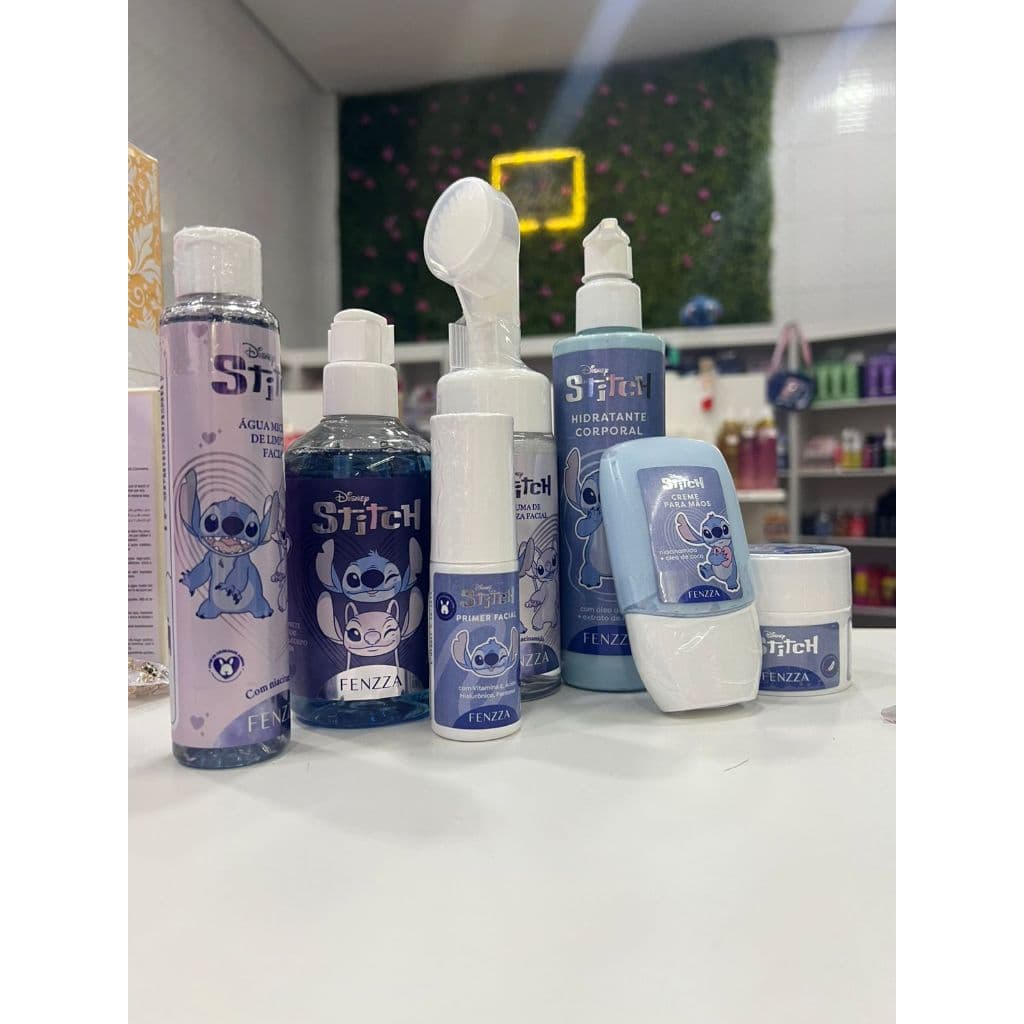 Linha de Limpeza Facial e Corporal Stitch Disney Cheirinho de Baunilha - Fenzza