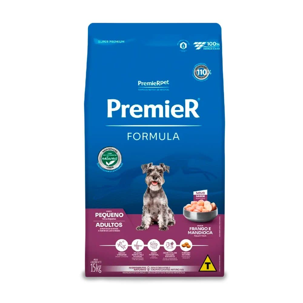 Ração Premier Fórmula Cães Adultos Raças Pequenas Frango 15kg