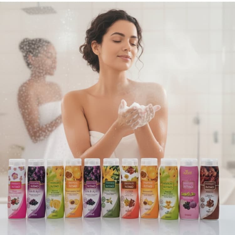 5 Unidades Sabonete Intimo Feminino Apinil Cosméticos para Cuidado Feminino Diário Lavagens Íntimas