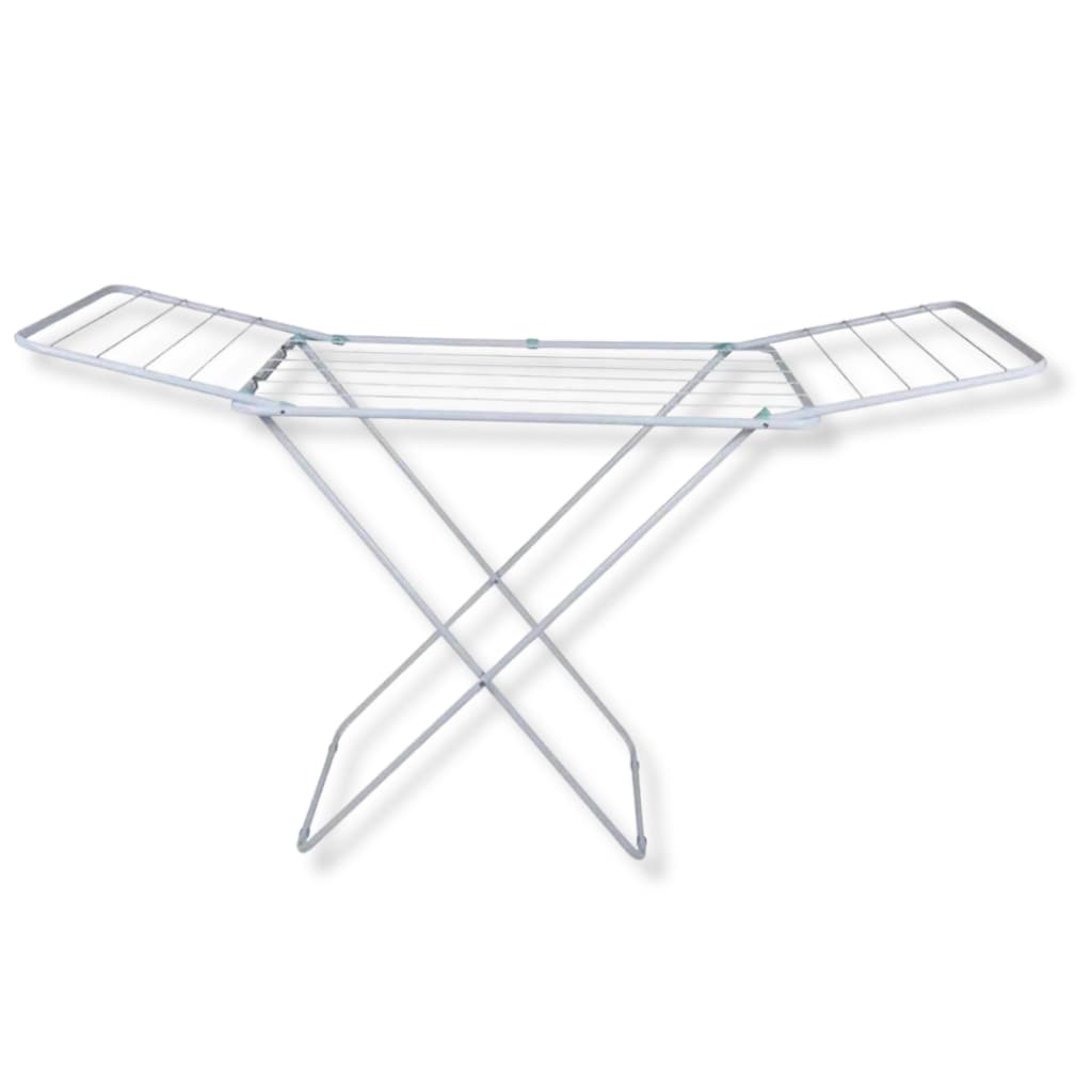 Varal de Chão Dobrável de Aço Portátil Slim Secar Roupas Compacto Apartamento Lavanderia Praticidade