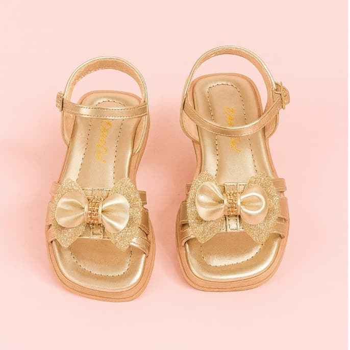 Sandália Infantil Menina Laço Delicado Confortável Verão Antiderrapante Promoção