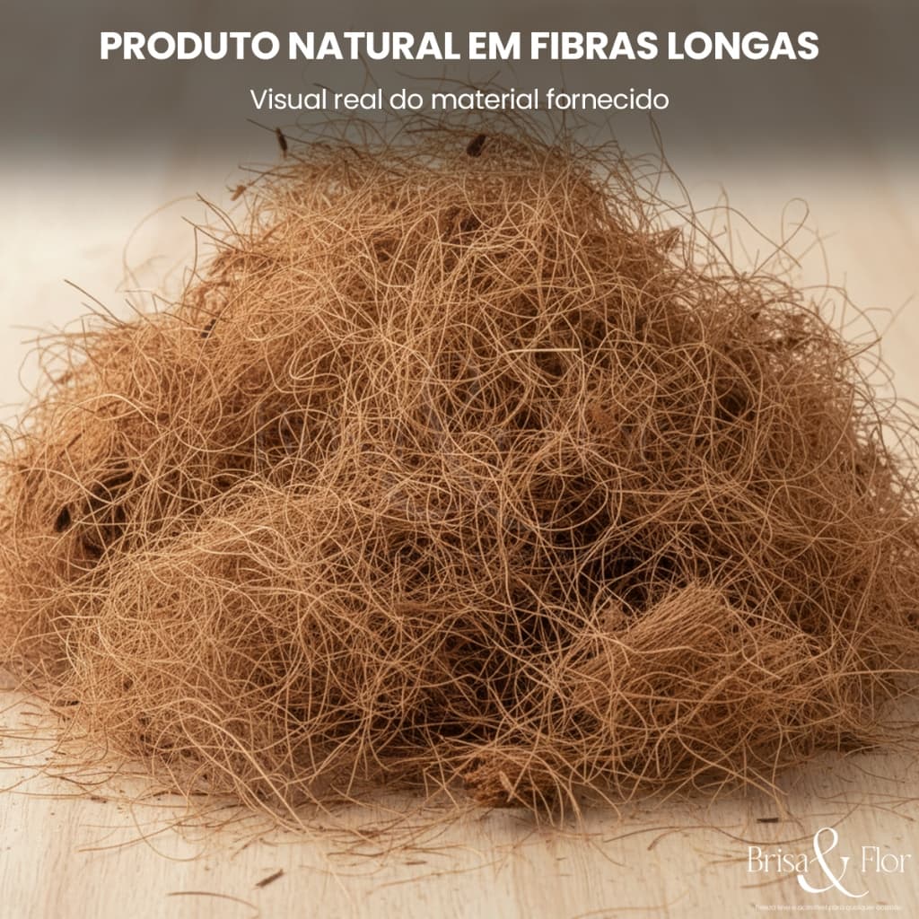 Fibra de Coco Lavada Longa Natural Para Drenagem Plantas Orquidea Germinação Plantio Jardim