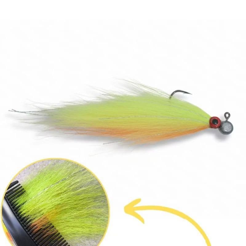 Isca artificial Jig de pena streamer Thor com pente de brinde, 05g, 07g, 10g, 12g, 15g, anzol reforçado