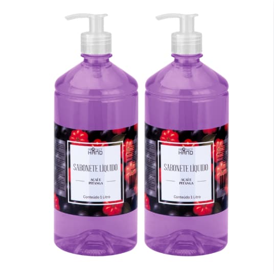 2 unidades Sabonete Líquido 1L Protect Hand • Limpeza Suave e Eficiente para Mãos e Corpo