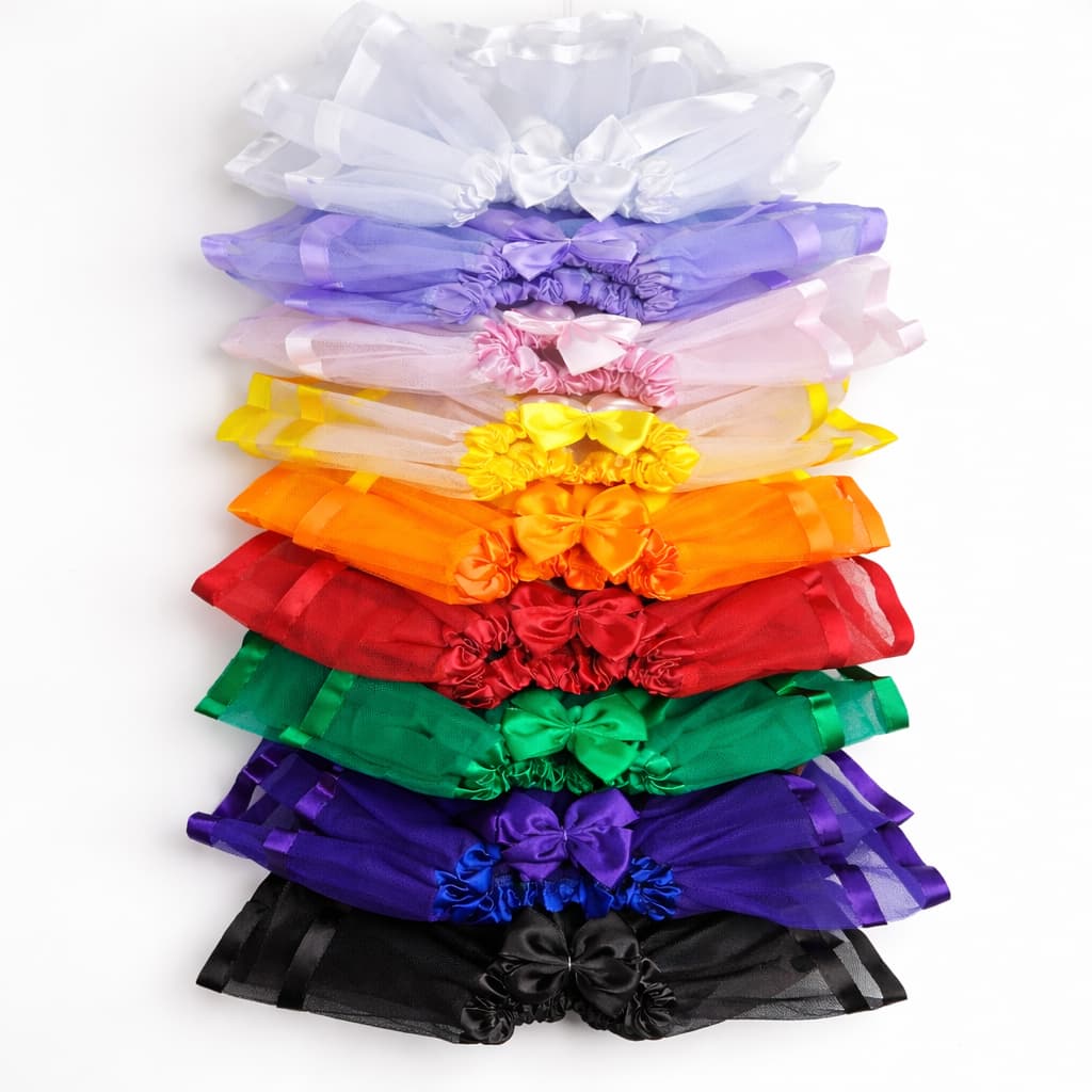 Saia Tule Bebê para Body Personagem - Recém Nascido até 1 ano - Saia Tutu - 4 Camadas