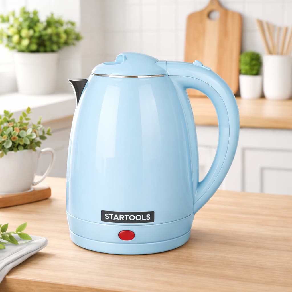 Chaleira Elétrica 2 Litros Aço Inox 1000W 1500W Desligamento Automático Rápida Ferve Água Café Chá