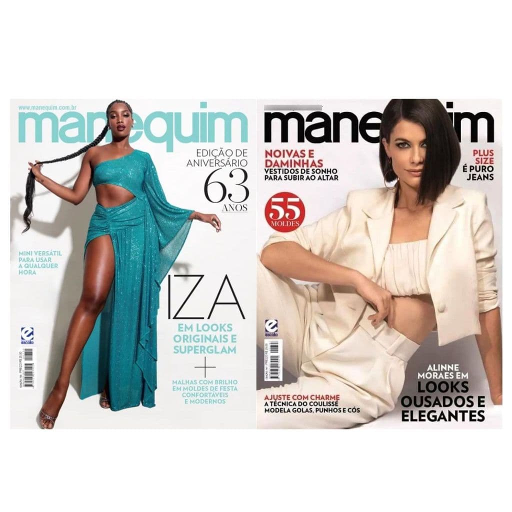 kit 2 revistas Manequim, Revistas novas ED. 747 E 750