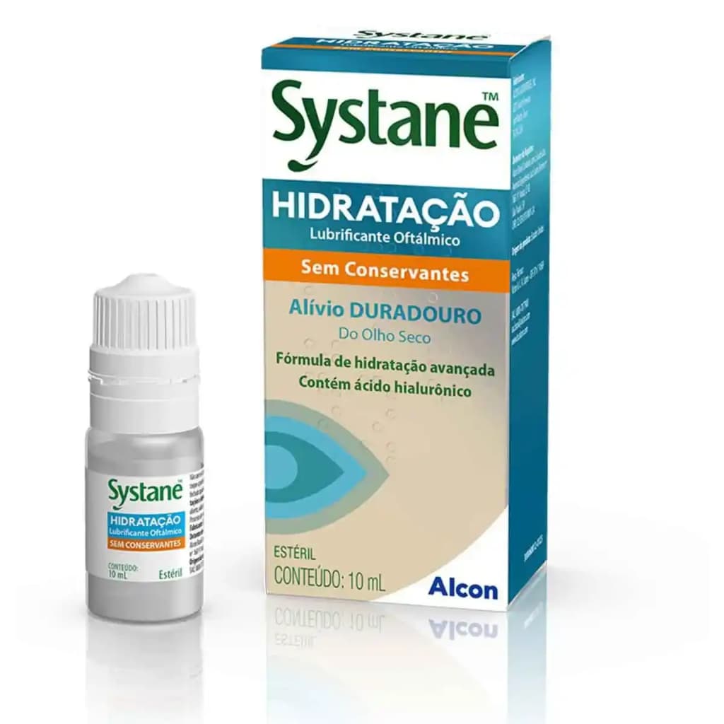 Colírio Systane Alcon Hidratação Lubrificante Solução Oftálmico 10ml