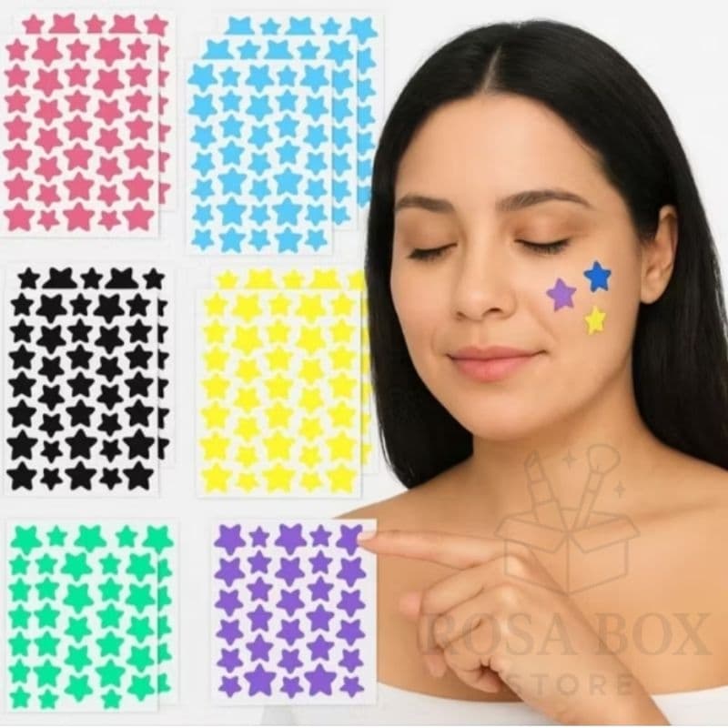 Adesivo para espinha estrela colorido 160/200/400 tratamento acne hidrocoloide