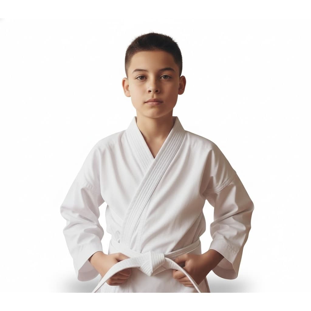 Kimono Karatê Branco com Faixa Gratis