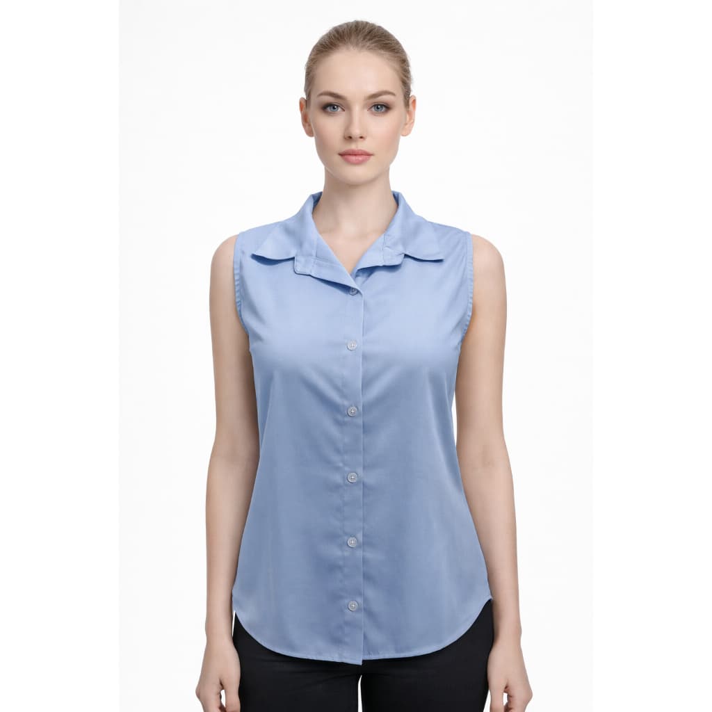 Blusa Feminina Sem Manga Social Lisa | Tecido Leve Confortável | Moda Feminina Elegante 2026