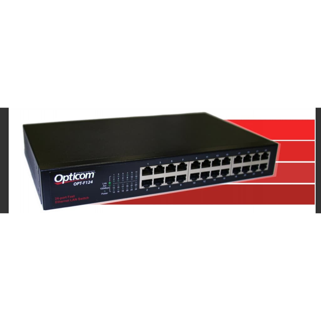 Switch Opticom F124 24 Portas