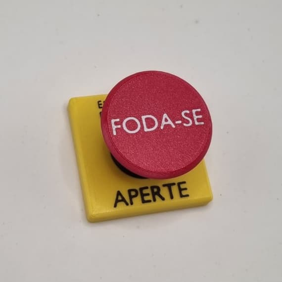 Botão do F*da-se - Fidget Toy com switch mecanico