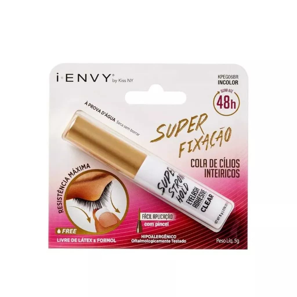 Cola Para Cílios Postiços I-envy Super Fixação 48h - Kiss Ny