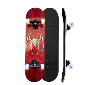 Skate Iniciante Completo Esqueite Desenho Skat Spider Aranha