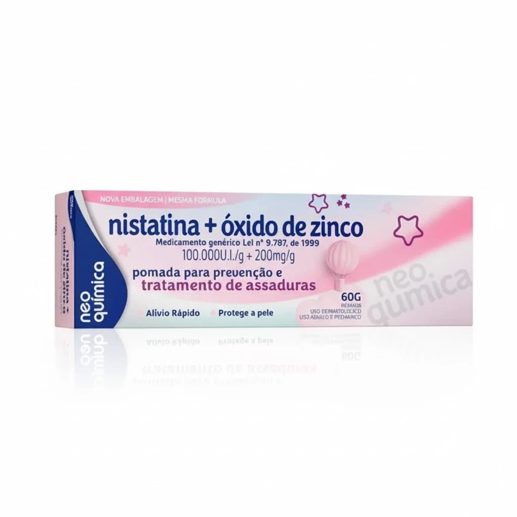 Nistatina + Óxido de Zinco Neo Química 60g