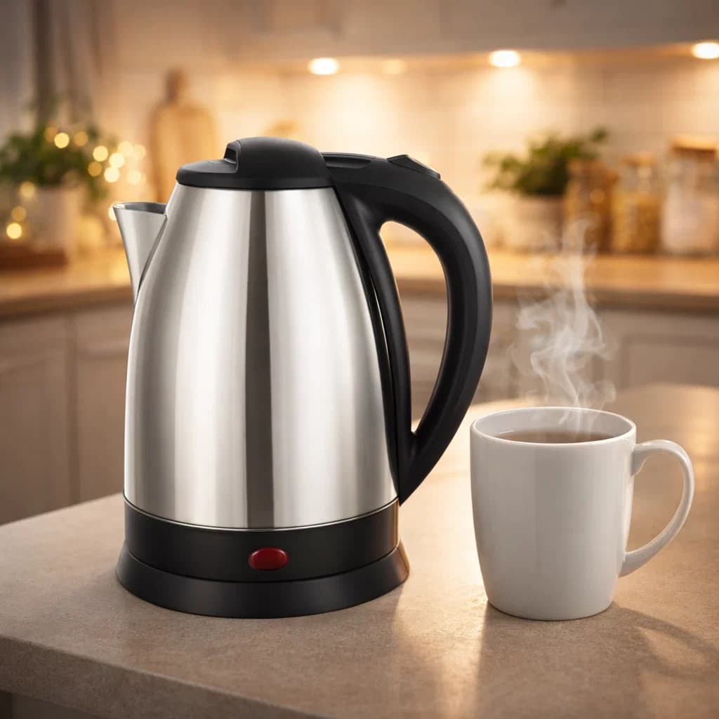 Chaleira Elétrica Inox Térmica Bule com Tampa Aquecimento Rápido Ideal para Café e Chá