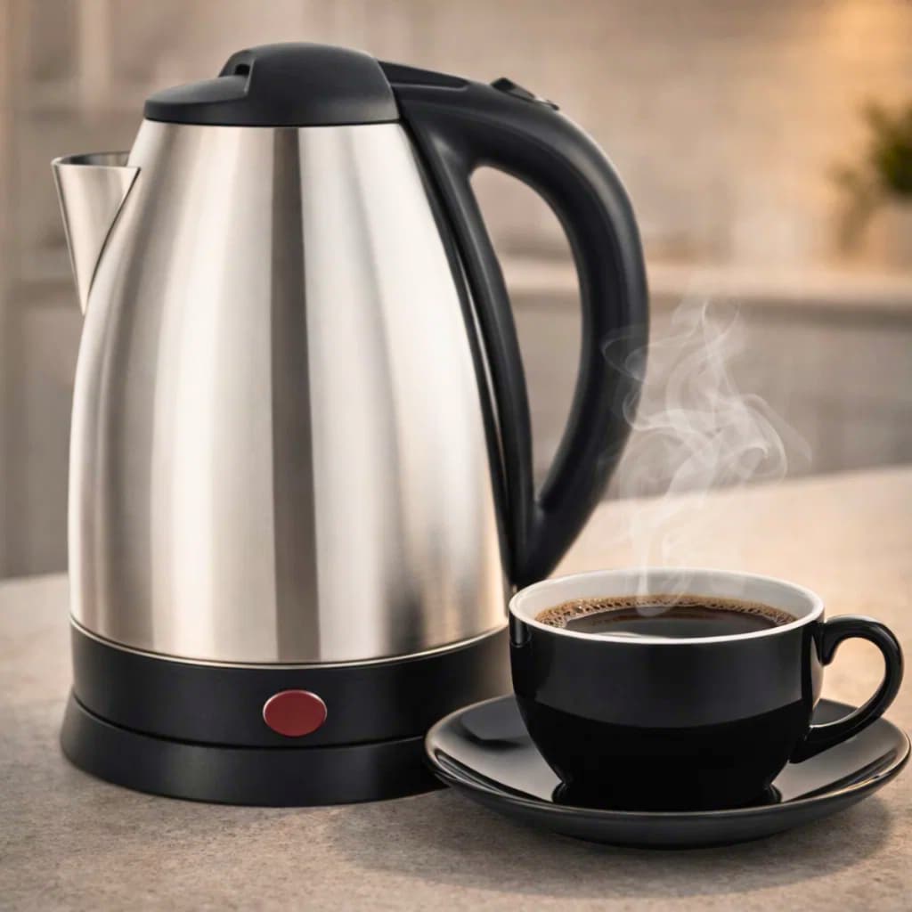 Chaleira Elétrica 110v Inox Térmica Jarra Bule Garrafa Café Água Chá Rápida