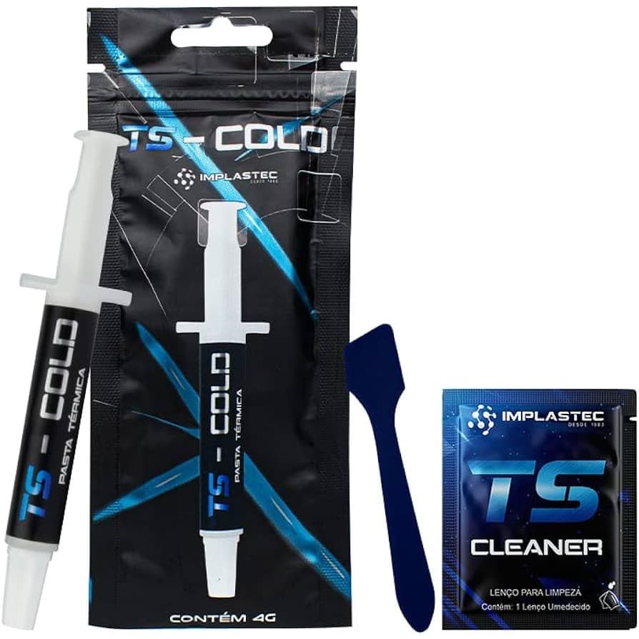 Pasta Térmica Ts Cold 04(QUATRO) GRAMAS 10.5 W/mk para uso em Cpu Ps3 Ps4 Ps5 Xbox e One Sx