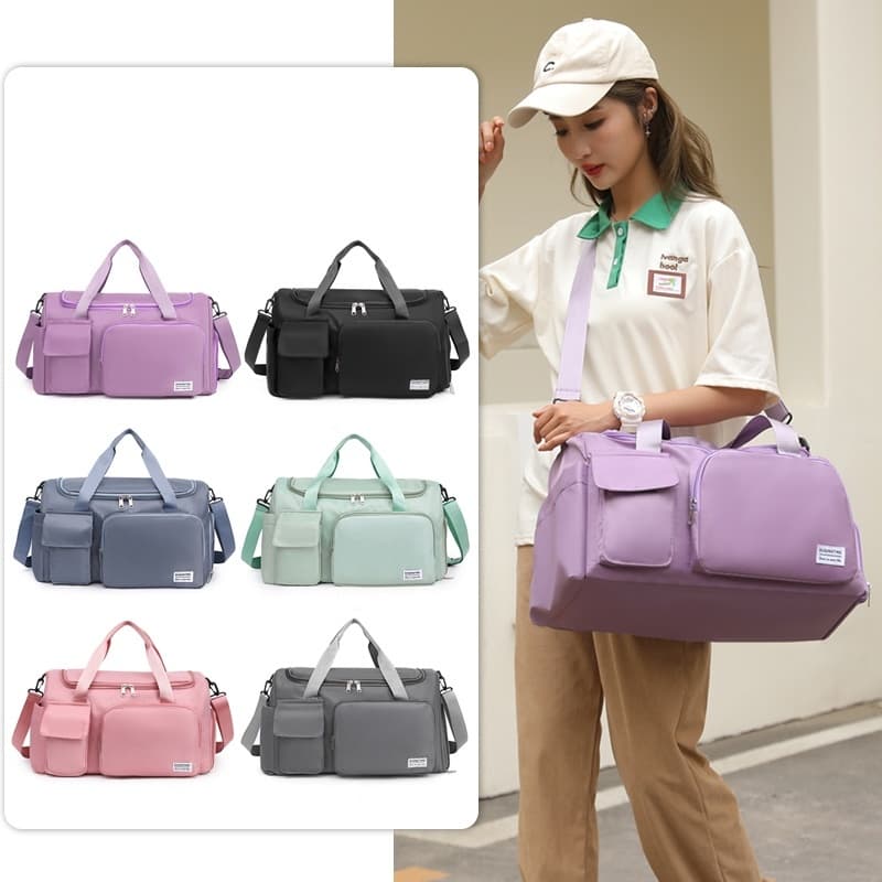 Bolsa de Academia Unissex Grande Capacidade – Mala Esportiva Leve para Treino, Viagem Curta e Dia a Dia