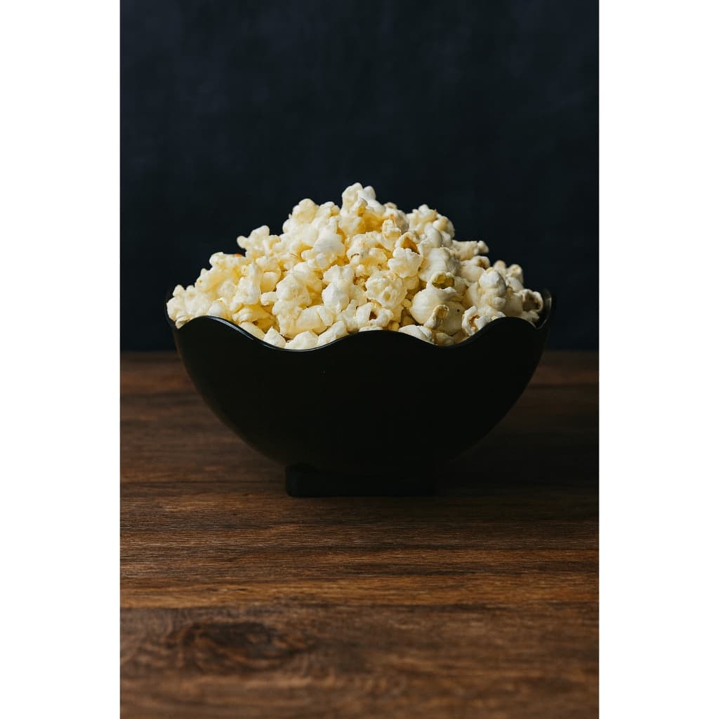 Conjunto 10 tigelas cumbuca ondulada plástico 300ML PRETA