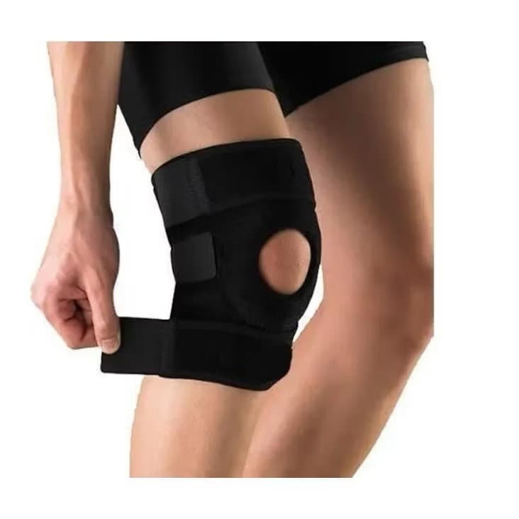 Joelheira Ortopédica Articulada Reforçada Compressão Alivio de Dores Esportes Treino