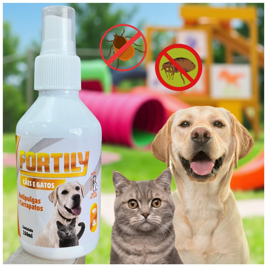 Spray Anti-pulgas e Carrapatos Fortily 150ml