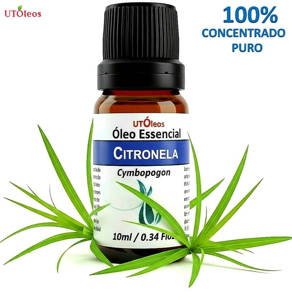 Oleo Essencial de CITRONELA 100% Puro e Natural Frasco 10ml