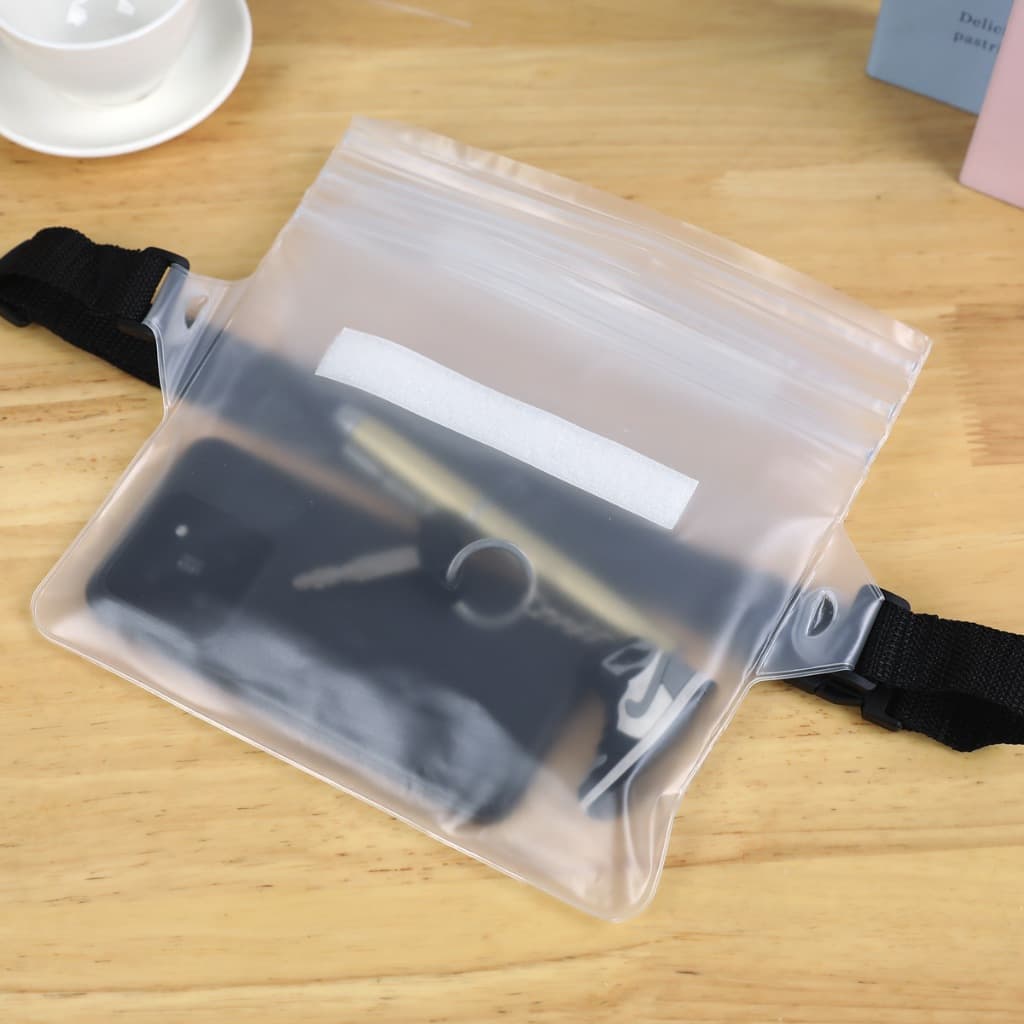 Pochete Universal para Natação/Celular - PVC Impermeável, Bolsa de Cintura Ajustável