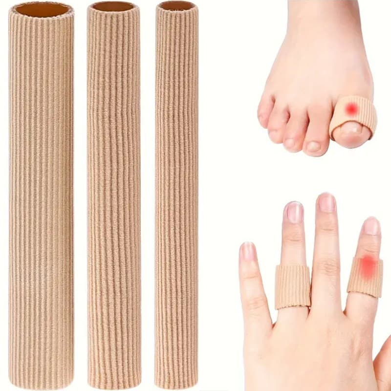 Tecido Gel Protetor de Dedos Pés - Tubo Bandagem para Calos e Mão