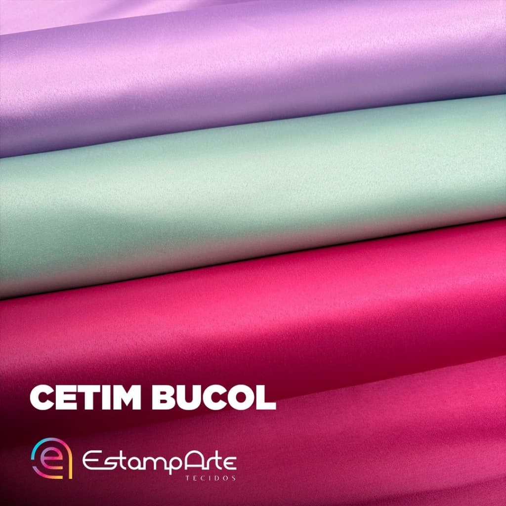 Tecido Cetim Bucol Elegância Maciez Toque Sedoso Vestidos Saias  Blusas Decoração