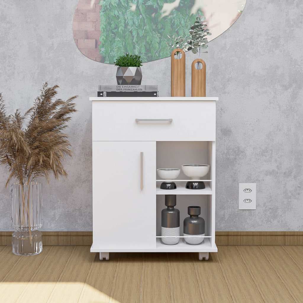 Armário Balcão Fruteira 1 Porta 1 Gaveta Cozinha Organizador Multiuso Móveis Bonatto