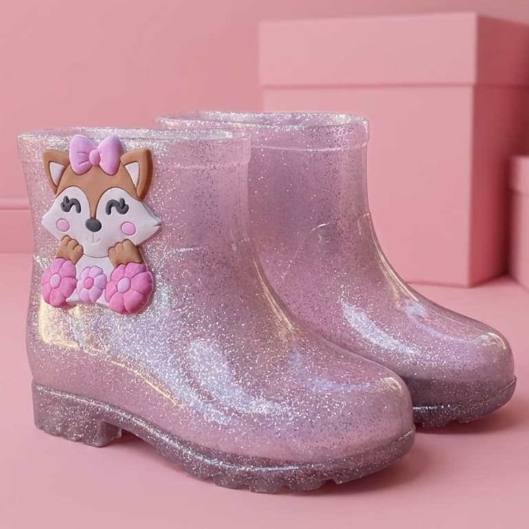 Galocha Infantil Menina Feminina Bota Criança Leve Confortável Solado Emborrachado Envio Rápido