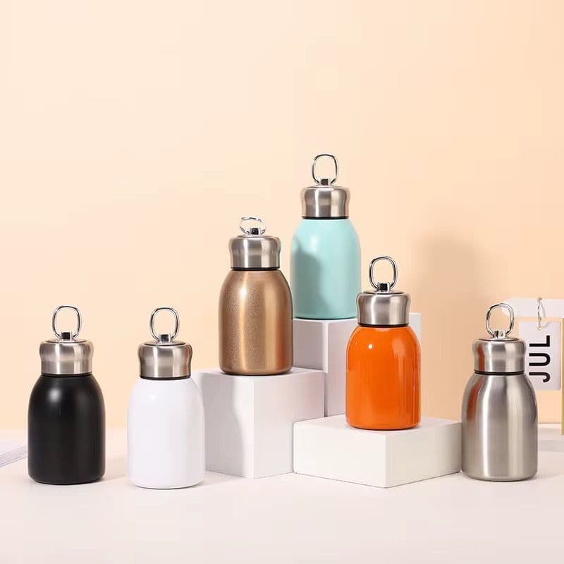 COPO GARRAFA TERMICA 300ML AÇO INOXIDAVEL ISOLADO CHALEIRA ANTI-VAZAMENTO