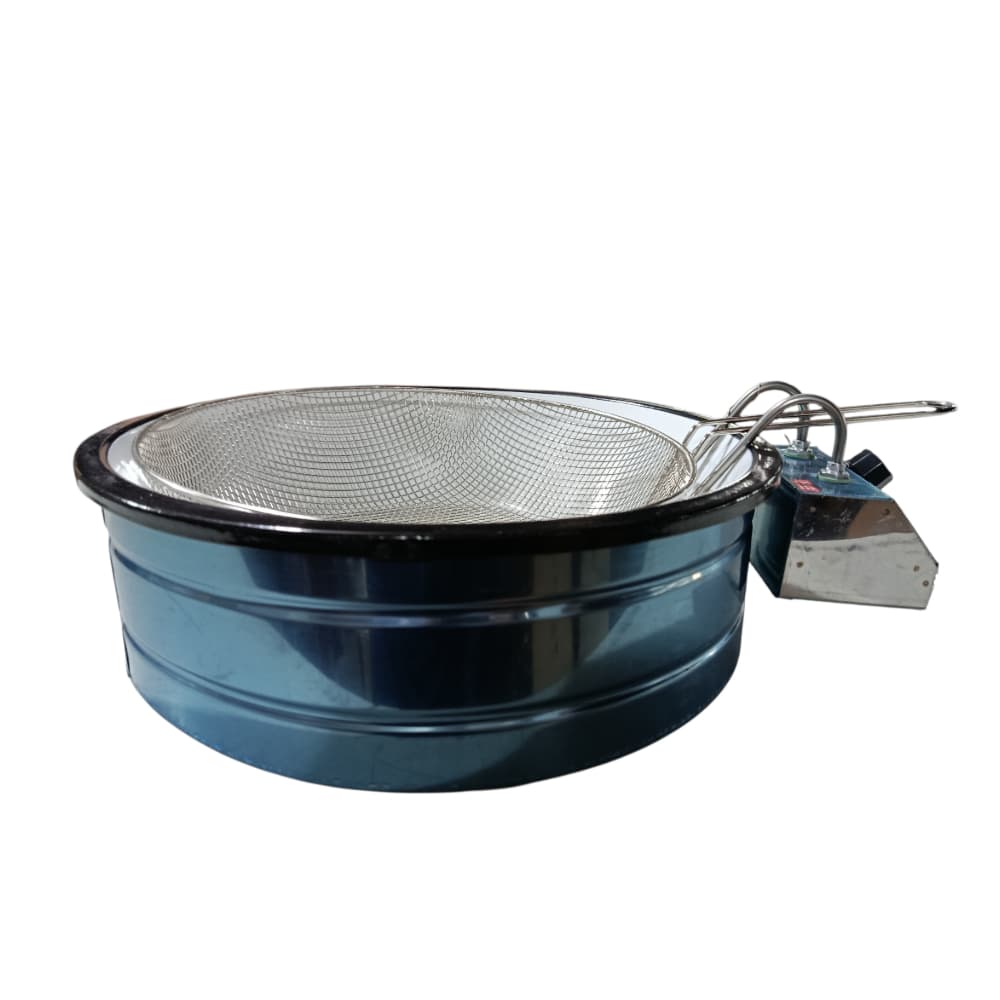 Fritadeira redonda elétrica esmaltado de 7 litros com cesto 220v one 02