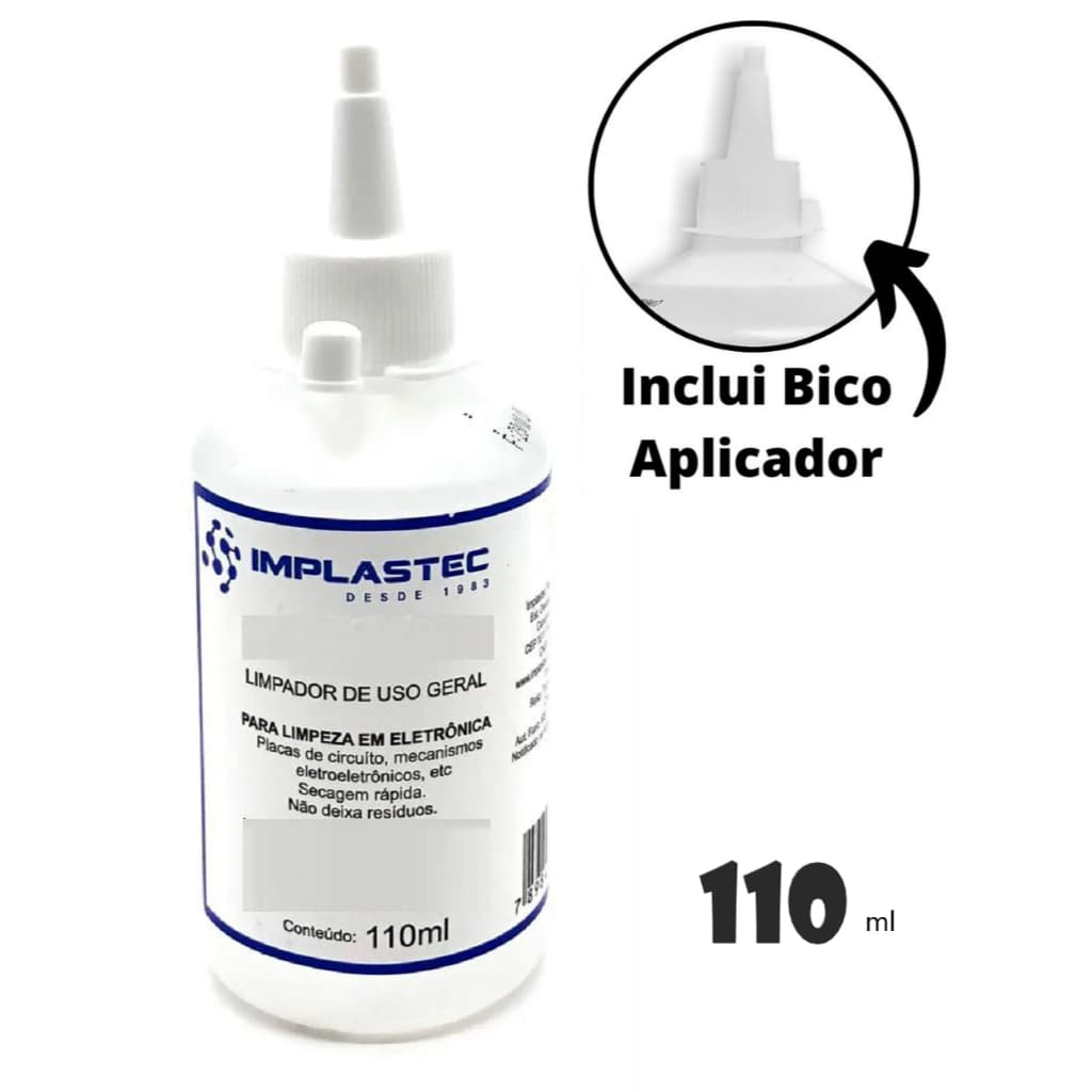 Solvente de Limpeza para Placas Eletrônicas Equipamentos de informática celulares  PCB 110ml
