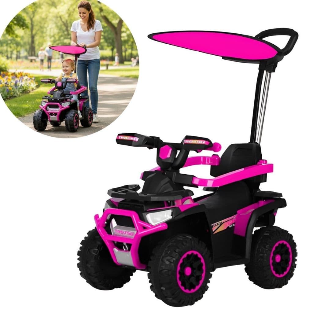 Quadriciclo Elétrico Importway 6V Rosa Luz Música +3 Anos Certificado INMETRO