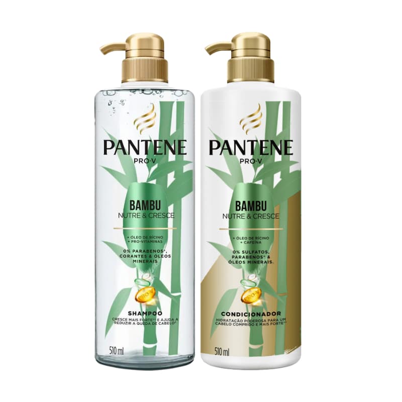 Shampoo e Condicionador Pro-V Pantene Bambu Nutre & Cresce 510mL