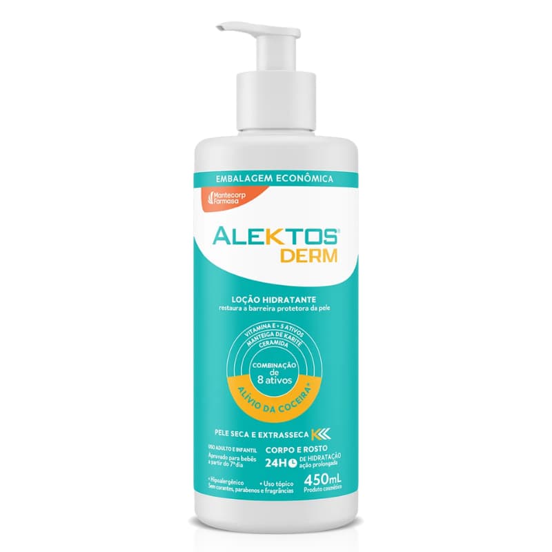 Loção Hidratante Alektos Derm Peles Seca e Extrasseca 450mL