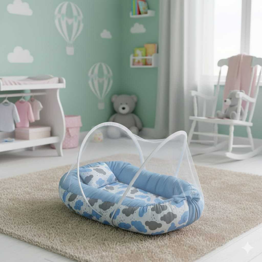 Ninho Redutor de Berço com Mosquiteiro - Conforto e Segurança para Bebê