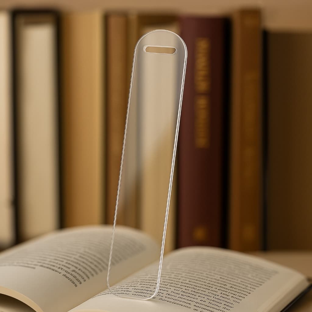 Kit 10 - 20 Unid. Marca Página 15x3 em Acrílico para Personalização Artesanato DIY - Faça Você mesmo