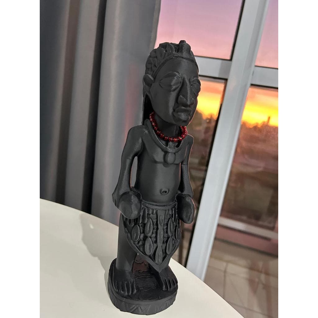 Esu | Exu | Escultura Imagem Africana Impresso 3D - Ere Orisa Èsú | Umbanda Candomble 25cm *NÃO É MADEIRA*