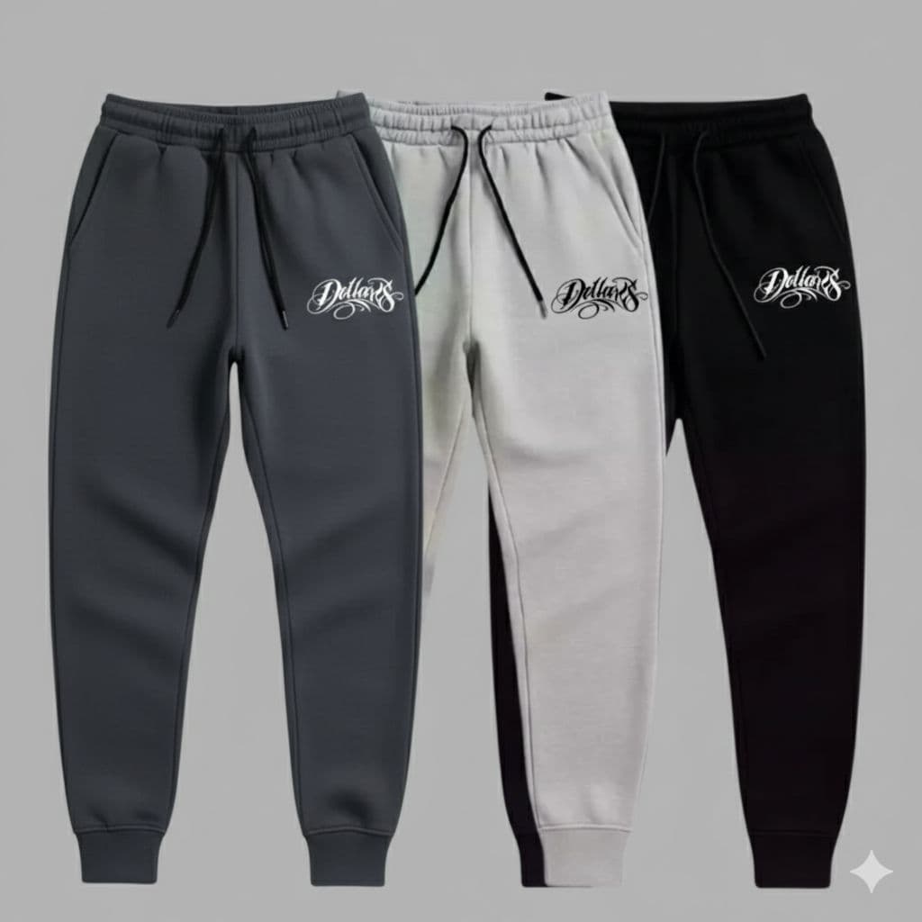 KIT 2 CALÇAS MOLETOM MOLETINHO DOLLARS JOGGER SLIM UNISSEX OFERTA PROMOÇÃO ACADEMIA TREINAR