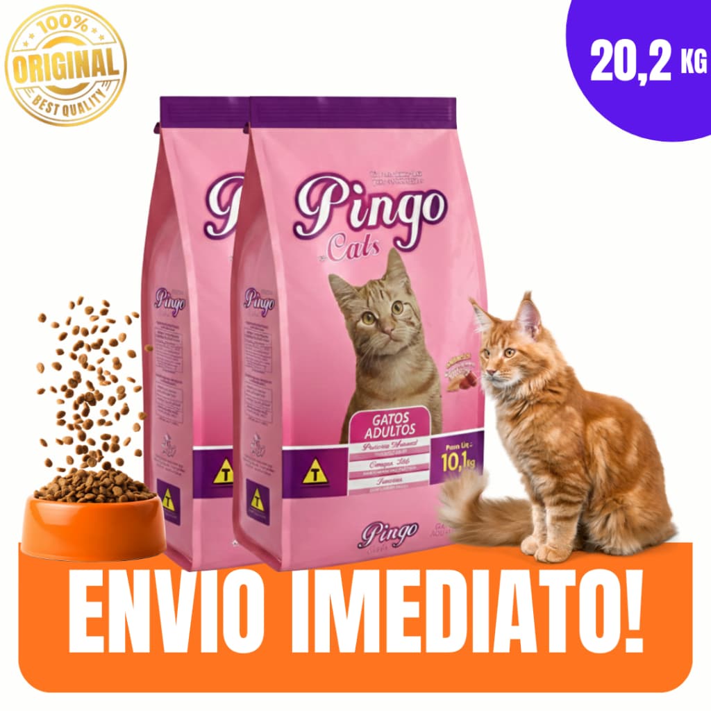Ração para Gatos Adultos 10KG/20KG Alta Digestibilidade e Saúde do Trato Urinário - Envio Imediato