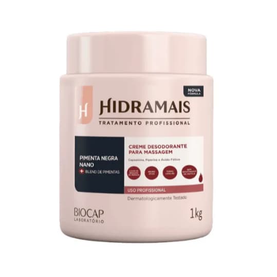 Hidramais - Creme Para Massagem Pimenta Negra