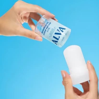 Desodorante Alva Cristal Stick Natural Vegano - Pedra Sem Perfume Proteção 24h Original
