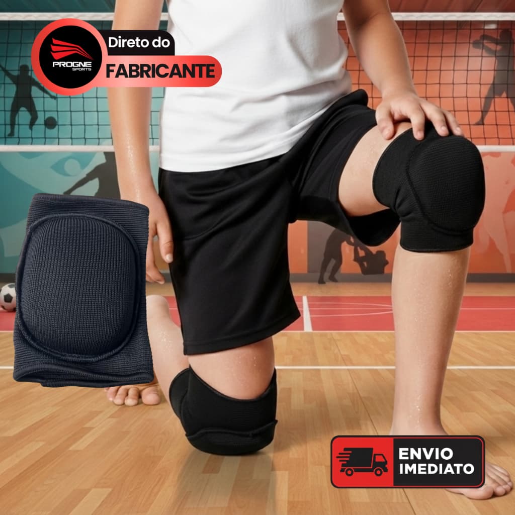 PAR JOELHEIRAS INFANTIL ACOLCHOADA - VÔLEI FUTSAL LUTAS -  PROGNE SPORTS