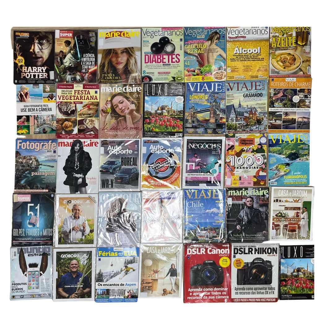 Kit 10 Revistas Para Recorte lista escolar volta às aulas