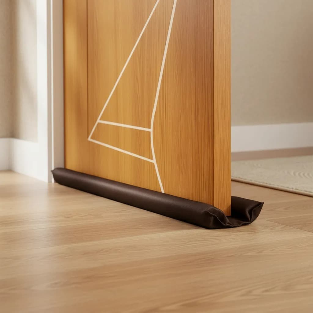 Veda Porta Rolinho Protetor 80cm Impermeável Tapete Contra Poeira Insetos Claridade Marrom ou Preto