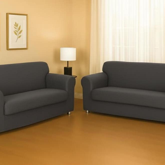 Capa protetora para sofá de 3x2 lugares coladinha